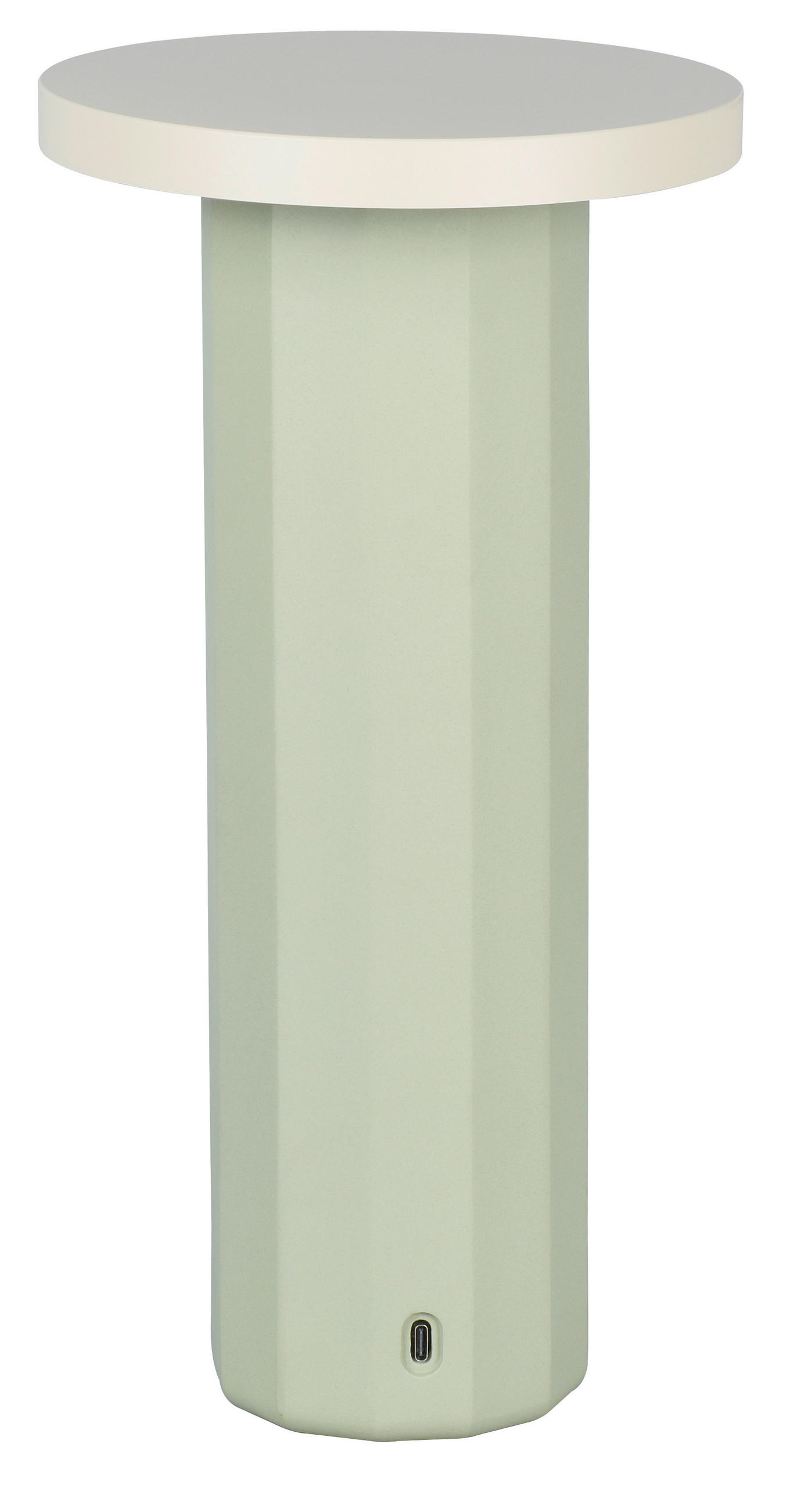 AKKU-TISCHLEUCHTE Ion 16/31,6 cm   - Grün, Design, Stein/Metall (16/31,6cm) - Dieter Knoll