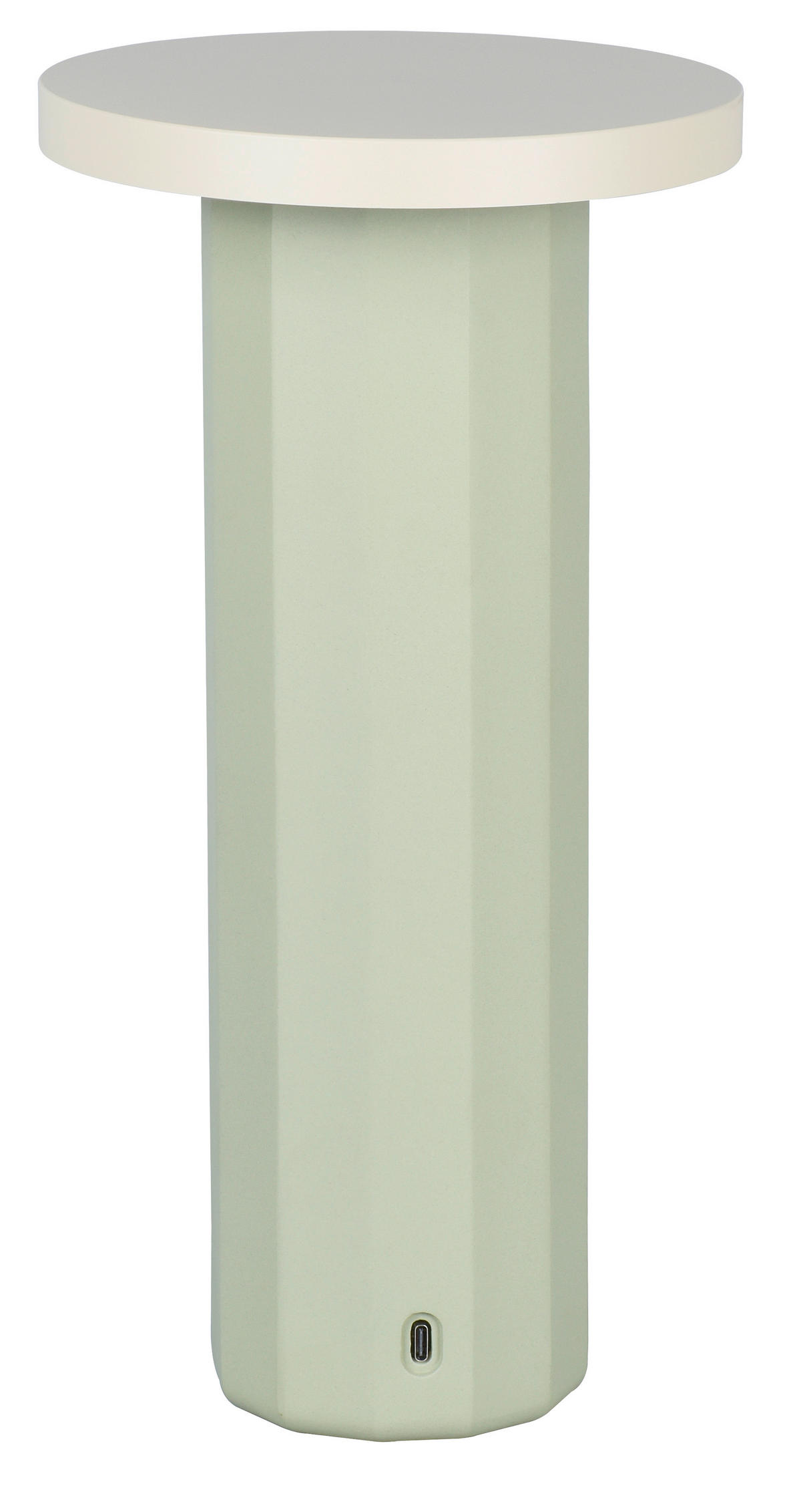 STOLNÍ LAMPA NA BATERIE, dotykový stmívač, 16/31,6 cm  - zelená, Design, kov/kámen (16/31,6cm) - Dieter Knoll