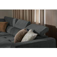 ECKSOFA Anthrazit Struktur  - Anthrazit/Schwarz, Design, Kunststoff/Textil (205/284cm) - Xora