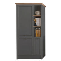 ELEMENT ZA UGRADBENE UREĐAJE    - hrast Artisan/antracit, Romantično / ladanjski, drvni materijal/metal (104/228/60cm) - Carryhome