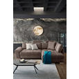 ECKSOFA in Webstoff Taupe  - Taupe/Chromfarben, Design, Kunststoff/Textil (276/212cm) - Carryhome