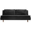 SCHLAFSOFA Flachgewebe Schwarz  - Eichefarben/Schwarz, KONVENTIONELL, Holz/Textil (205/85/98cm) - Carryhome
