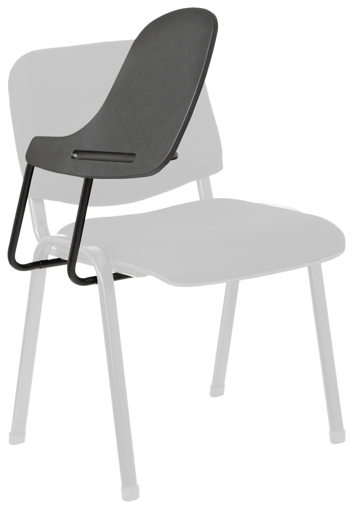 Schreibtablett 30/40/20 cm Schwarz  - Schwarz, Basics, Kunststoff/Metall (30/40/20cm) - MID.YOU