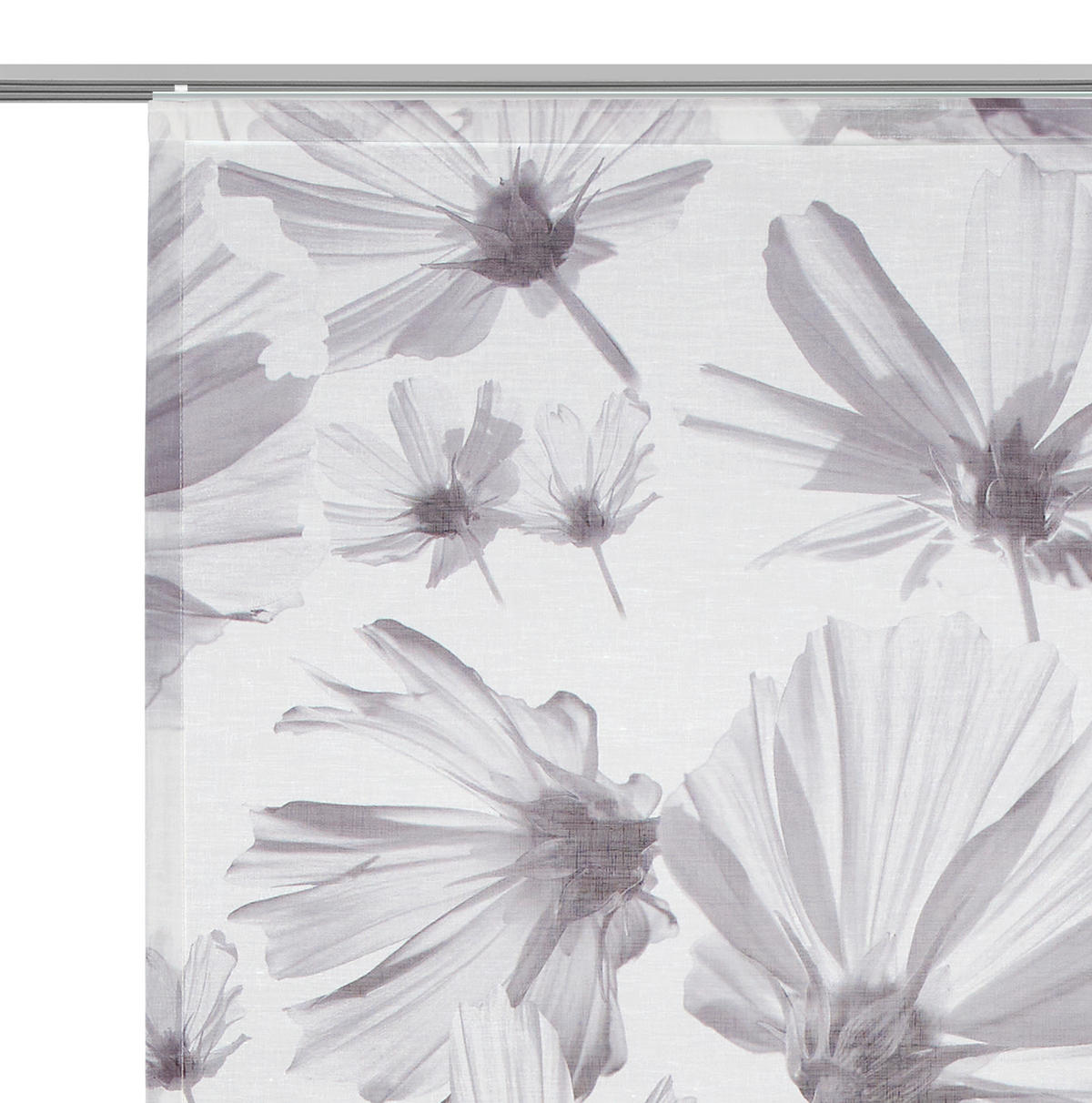 FLÄCHENVORHANG   halbtransparent  60/245 cm   - Silberfarben, Basics, Textil (60/245cm) - Ambiente