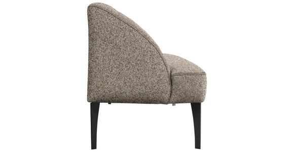 SITZBANK in Textil Braun, Grün  - Schwarz/Braun, KONVENTIONELL, Textil/Metall (217/85/72cm) - Moderano