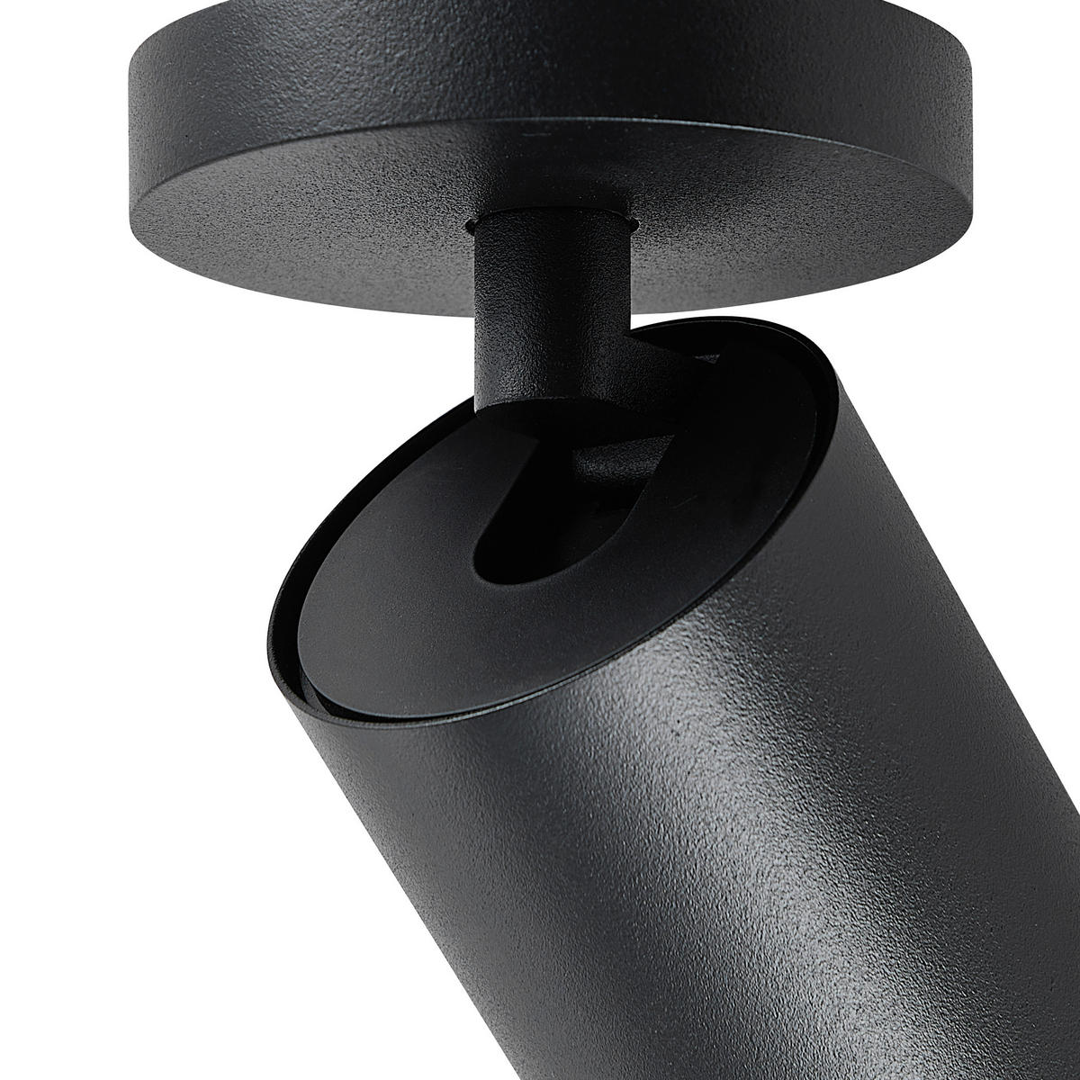 DECKENSTRAHLER - Schwarz, Design, Metall (6/6/12,5cm)