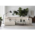 ECKSOFA Beige Struktur  - Beige/Schwarz, Design, Kunststoff/Textil (205/284cm) - Xora