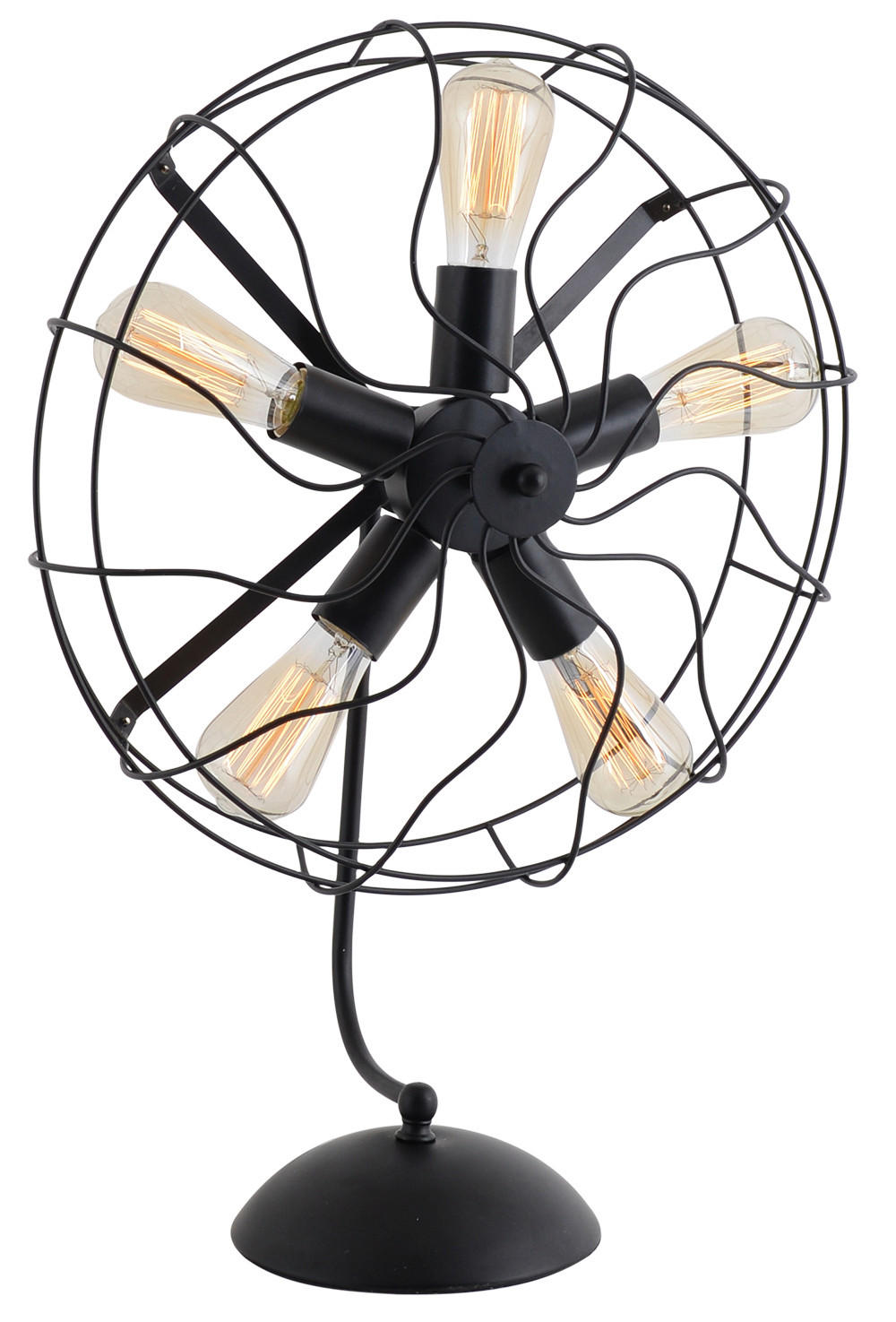 TISCHLEUCHTE ALEX 47,5/14,5/64 cm   - Schwarz, Trend, Metall (47,5/14,5/64cm) - Näve