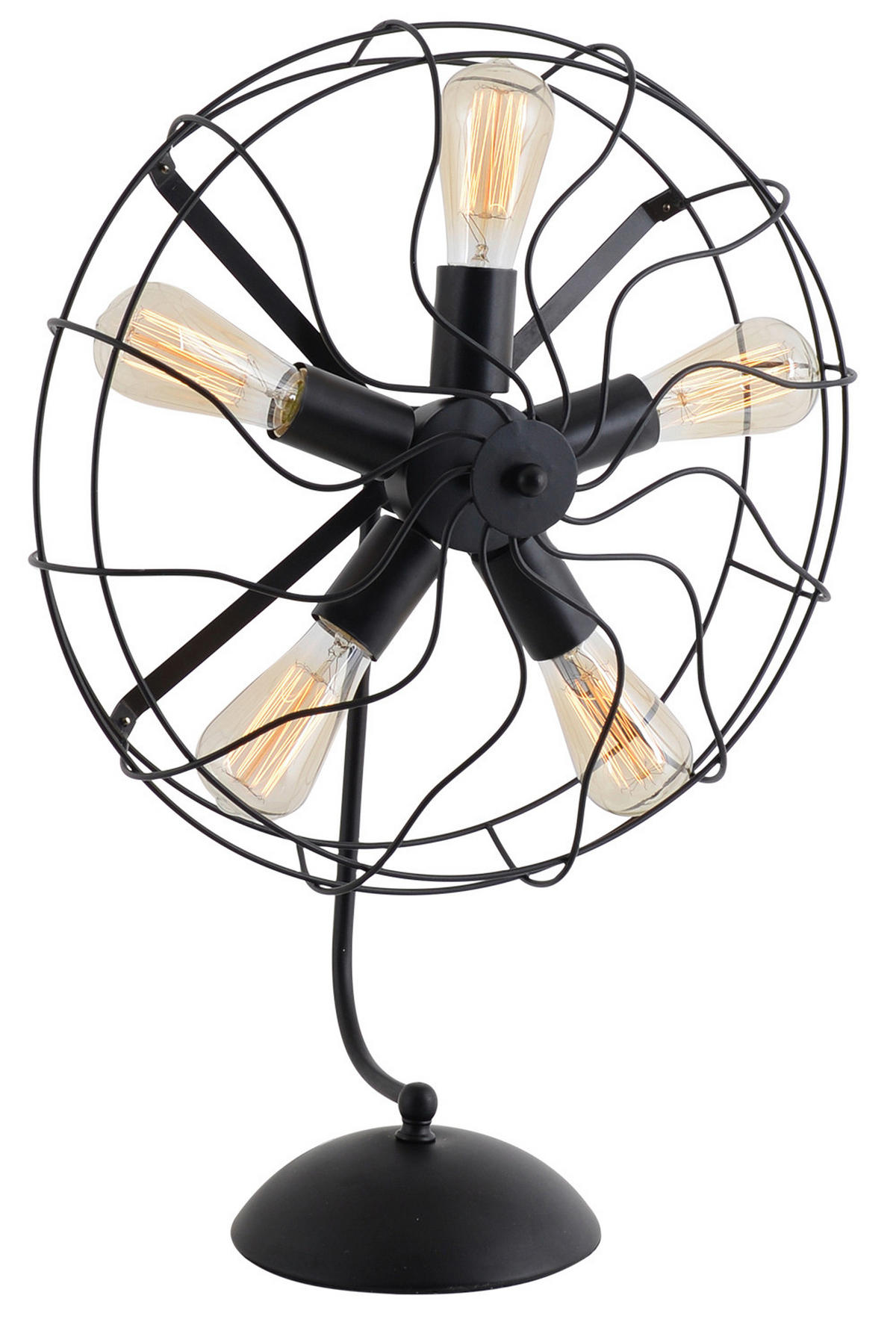 TISCHLEUCHTE ALEX 47,5/14,5/64 cm   - Schwarz, Trend, Metall (47,5/14,5/64cm) - Näve