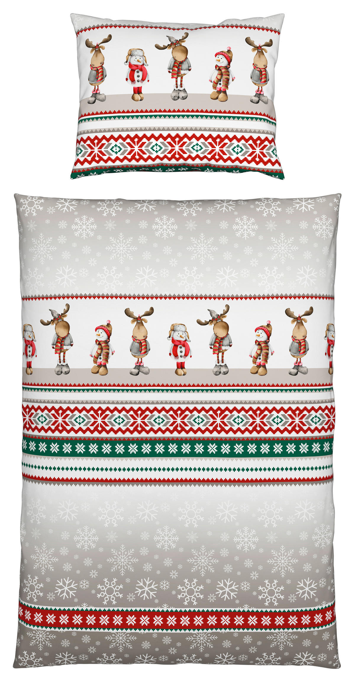 BETTWÄSCHESET 2-teilig Flanell 160/210 cm  - Rot, Konventionell, Textil (160/210cm) - Esposa