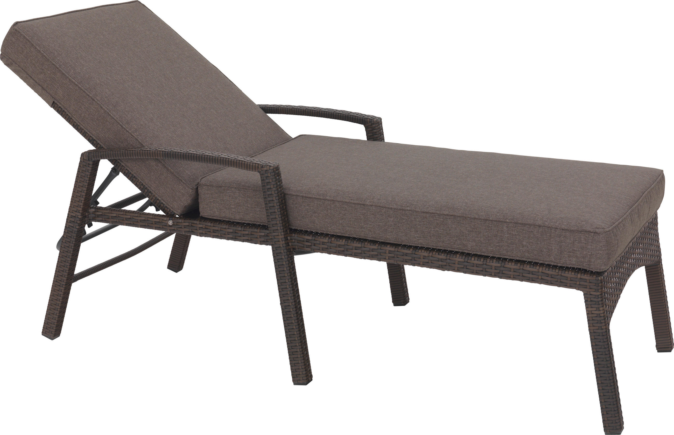 LEŽALJKA VRTNA smeđa, taupe metal, plastika, tekstil - smeđa/taupe, Design, metal/tekstil (190/106/75cm) - Ambia Garden