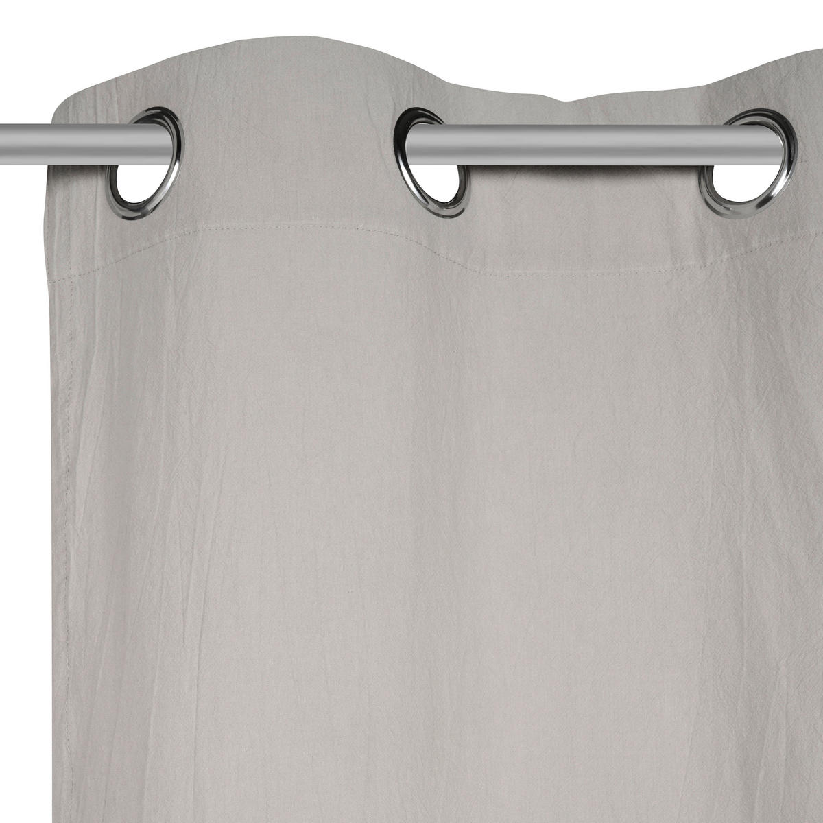 ÖSENVORHANG blickdicht  - Taupe, Basics, Textil (140/255cm) - Esposa