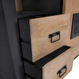 WEINSCHRANK  - Anthrazit/Schwarz, LIFESTYLE, Holz/Metall (90/85/45cm) - Landscape