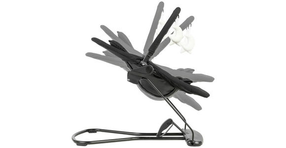 SCHAUKELWIPPE LUNCH  - Schwarz, Basics, Kunststoff/Textil (66/45/48-58cm) - My Baby Lou