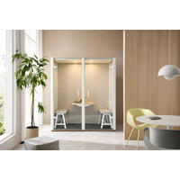 MEETINGBOX BOSSELINO DUO - Weiß, MODERN, Glas/Holzwerkstoff (190,9/215,5/99,4cm) - Bosse