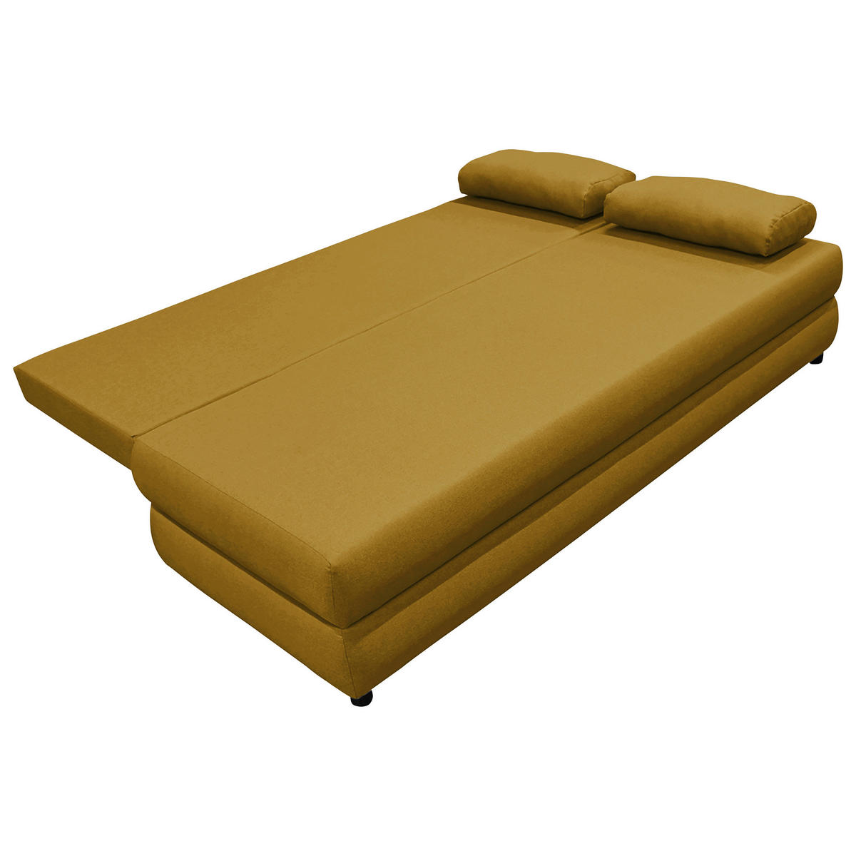 SCHLAFSOFA Webstoff Gelb  - Gelb/Schwarz, Design, Kunststoff/Textil (200/88/87cm) - P & B