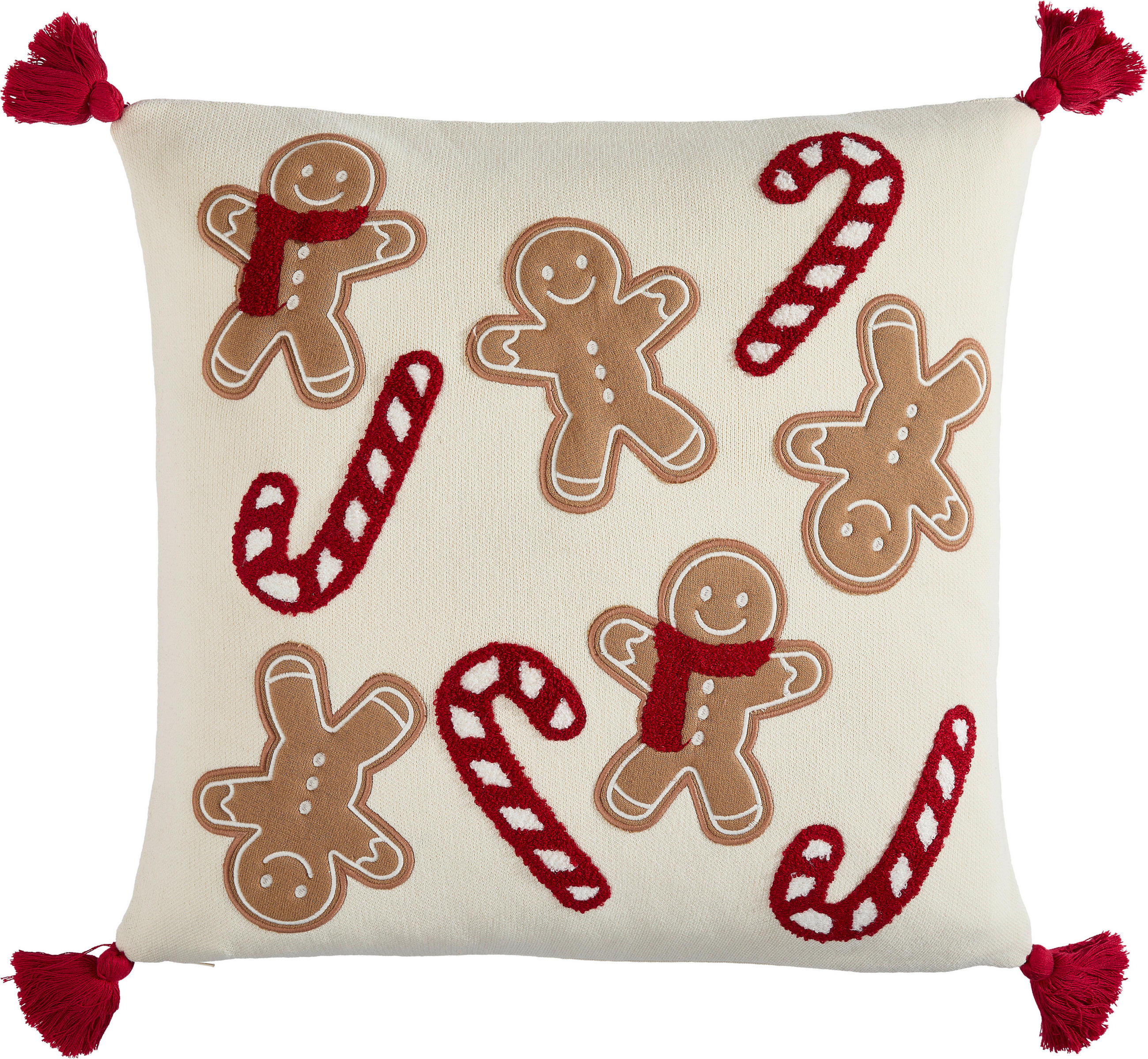 DEKORAČNÍ POLŠTÁŘ 50/50 cm - krémová/béžová, textil (50/50cm) - X-Mas