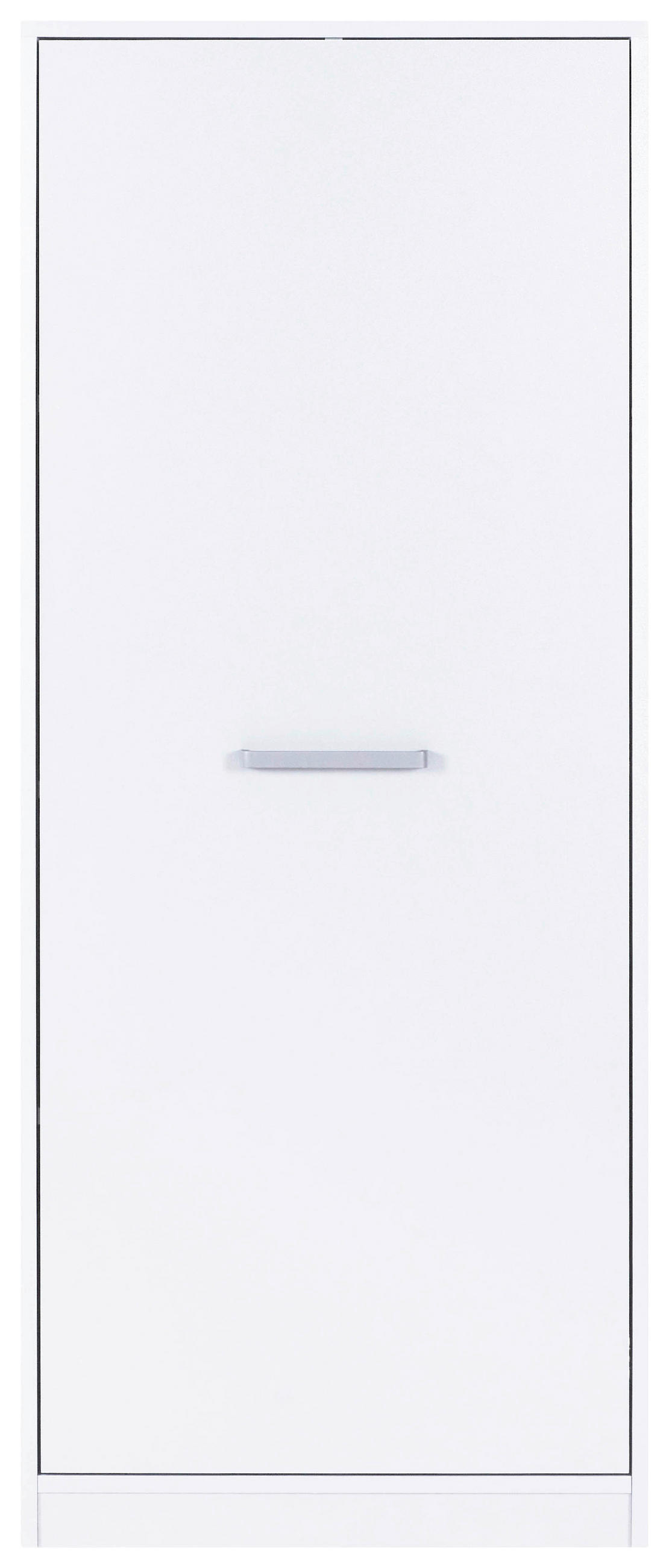 MEHRZWECKSCHRANK 67/164/68 cm  in Weiß  - Silberfarben/Weiß, MODERN, Holzwerkstoff/Metall (67/164/68cm) - home24