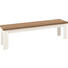SITZBANK EICHE NELSON Eichefarben, Weiß - Eichefarben/Weiß, Design (160/45/43cm) - Set one by Musterrin