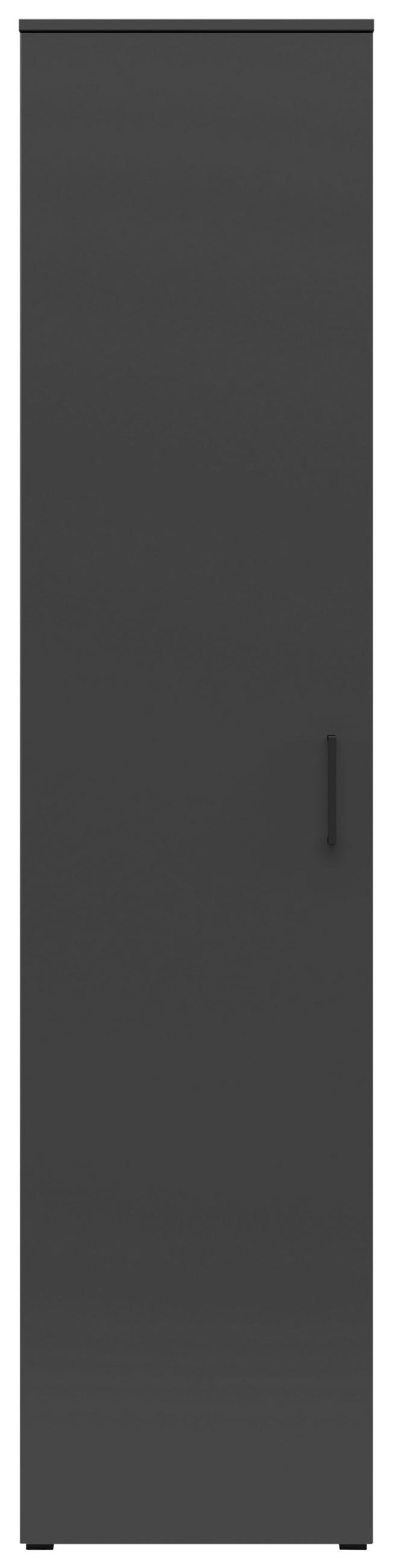 DULAP MULTIFUNCȚIONAL in grafit  - grafit/antracit, Modern, plastic/material pe bază de lemn (45/195/40cm) - Carryhome