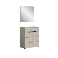 GARDEROBE 2-teilig  in 80/190/37 cm  - Kaschmir/Grau, Design, Holzwerkstoff (80/190/37cm) - MID.YOU