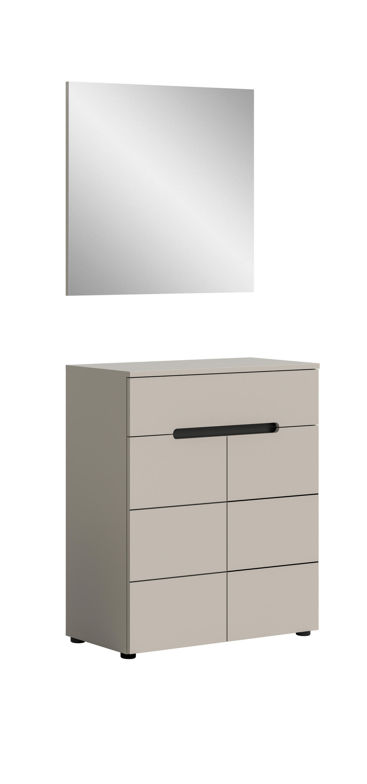 Mid.you Garderobe Grau, Kaschmir 80x190x37 cm