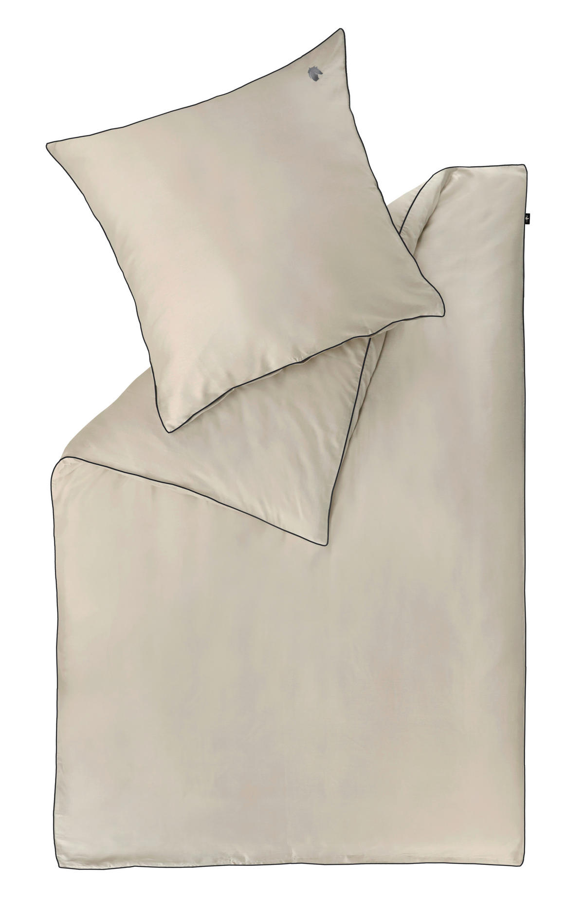 WENDEBETTWÄSCHE Marcel.Remus.Design - Palma beige Satin 135/200 cm  - Beige, Design, Textil (135/200cm)