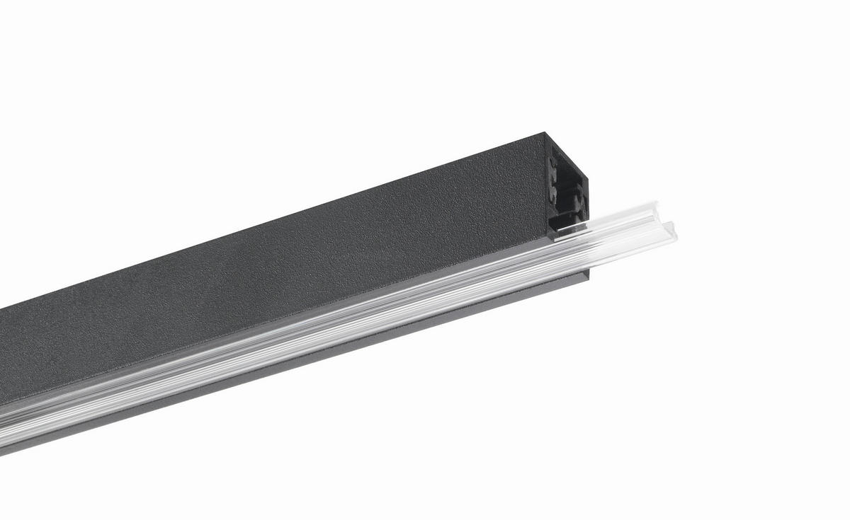 SCHIENENSYSTEM-ABDECKSCHIENE    50 cm  - Transparent, Basics, Kunststoff (50cm) - Fischer & Honsel