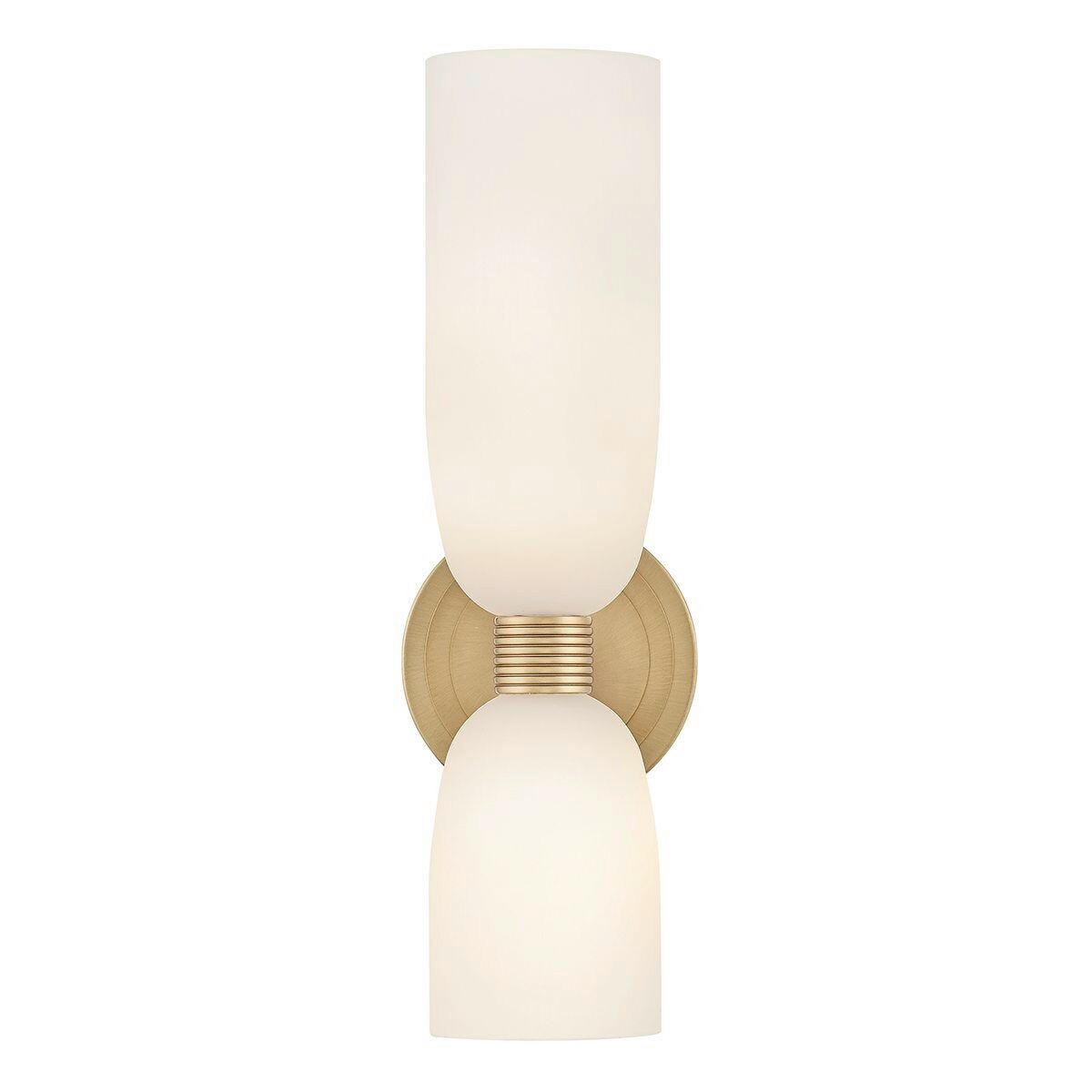 BADEZIMMER-WANDLEUCHTE Tallulah  37,3/12/14,5 cm  - Messingfarben, KONVENTIONELL, Glas/Metall (37,3/12/14,5cm) - Elstead Lighting