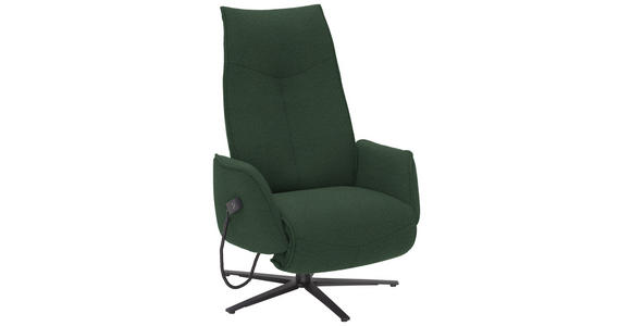 RELAXSESSEL in Textil Grün - Anthrazit/Grün, Design, Textil/Metall (71/114/84cm) - Johann Jakob