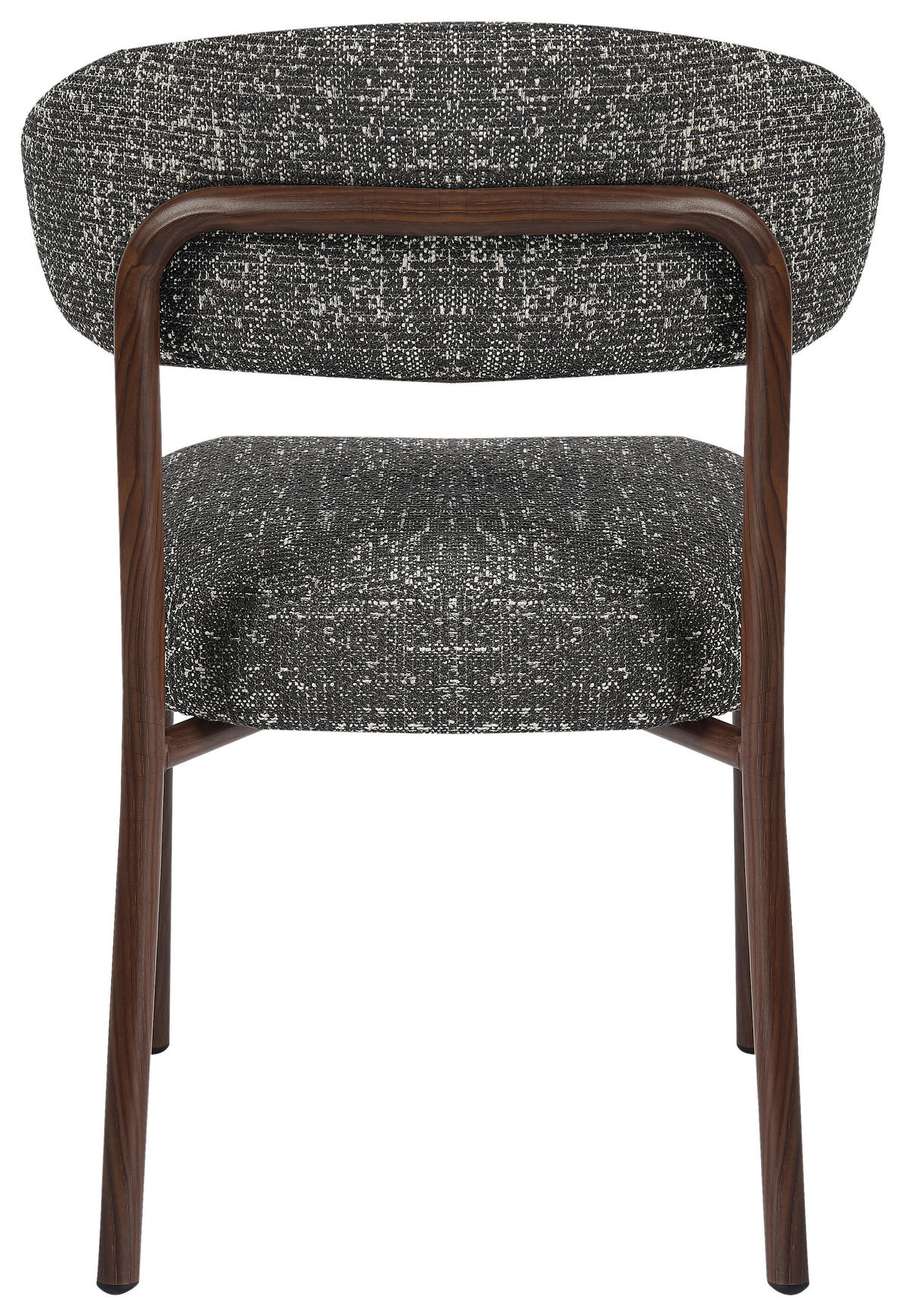 STUHL  Stoffauswahl Webstoff  Walnussfarben, Graubraun  - Graubraun/Walnussfarben, Design, Textil/Metall (56/82/58.5cm) - Milino