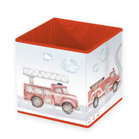 AUFBEWAHRUNGSBOX Feuerwehr  - Rot/Weiß, Basics, Textil (30/30/30cm) - Herding