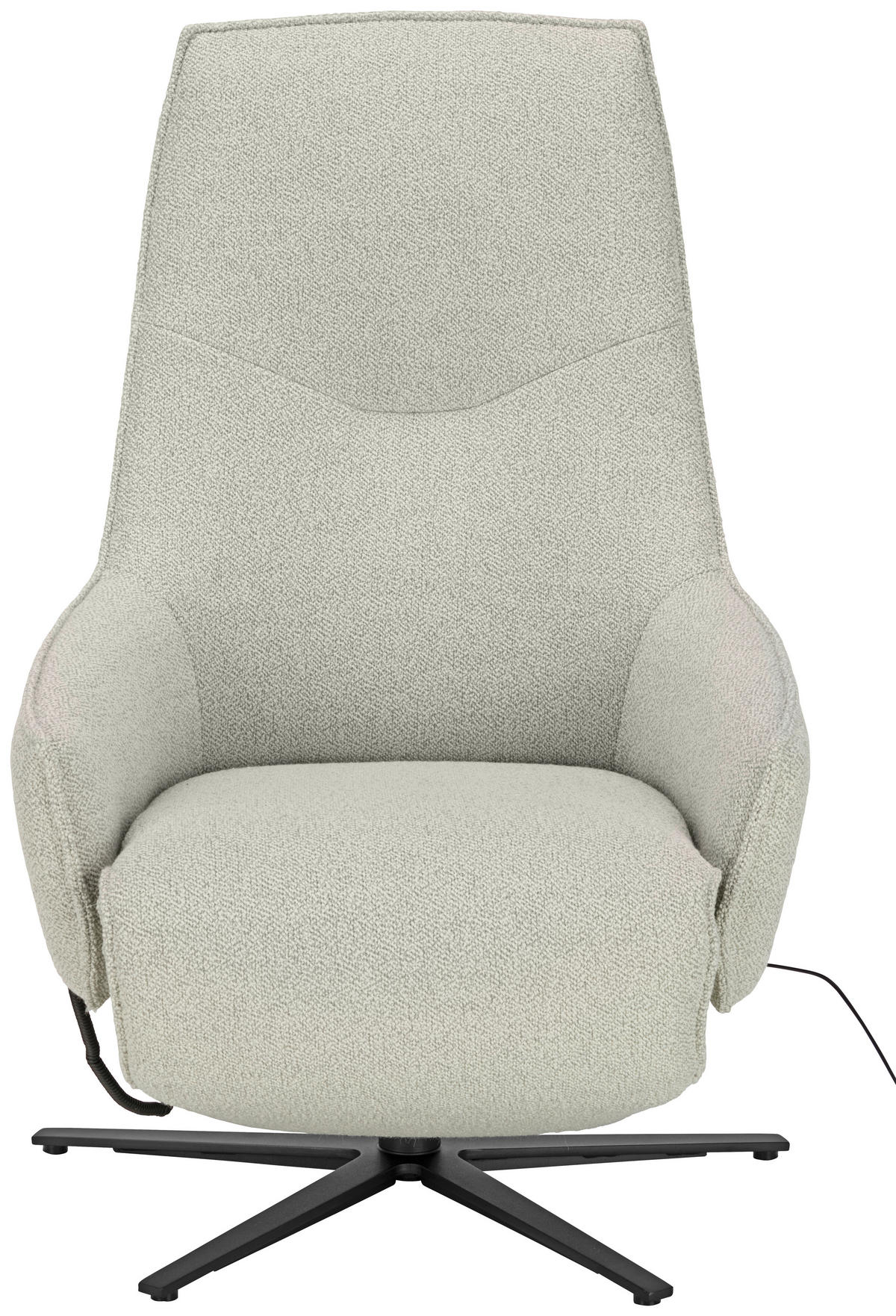 RELAXSESSEL in Textil Creme  - Anthrazit/Creme, Design, Textil/Metall (70/112/85cm) - Himolla