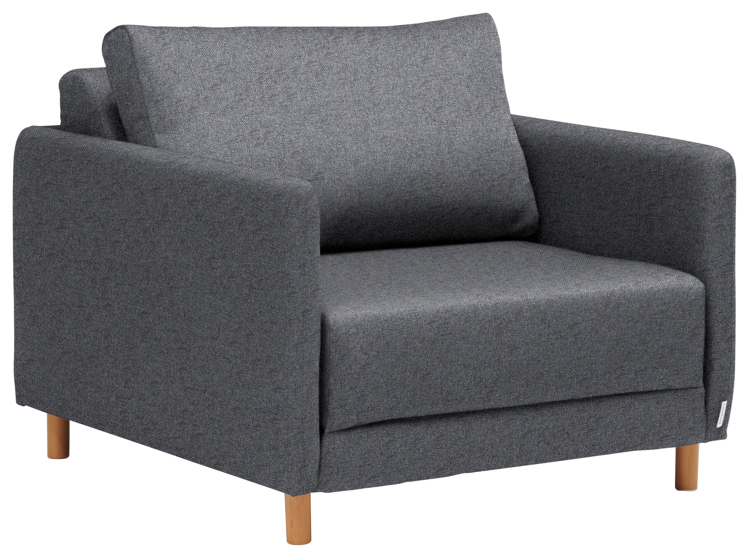 SCHLAFSESSEL Webstoff Dunkelgrau    - Dunkelgrau/Naturfarben, KONVENTIONELL, Kunststoff/Textil (89/79/94cm) - MID.YOU
