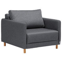 FEKVŐFOTEL textil sötétszürke  - natúr színű/sötétszürke, Konventionell, műanyag/textil (89/79/94cm) - Cantus