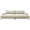 BIGSOFA  in Cord Naturfarben, Beige  - Beige/Schwarz, Design, Textil/Metall (296/83/177cm) - Dieter Knoll