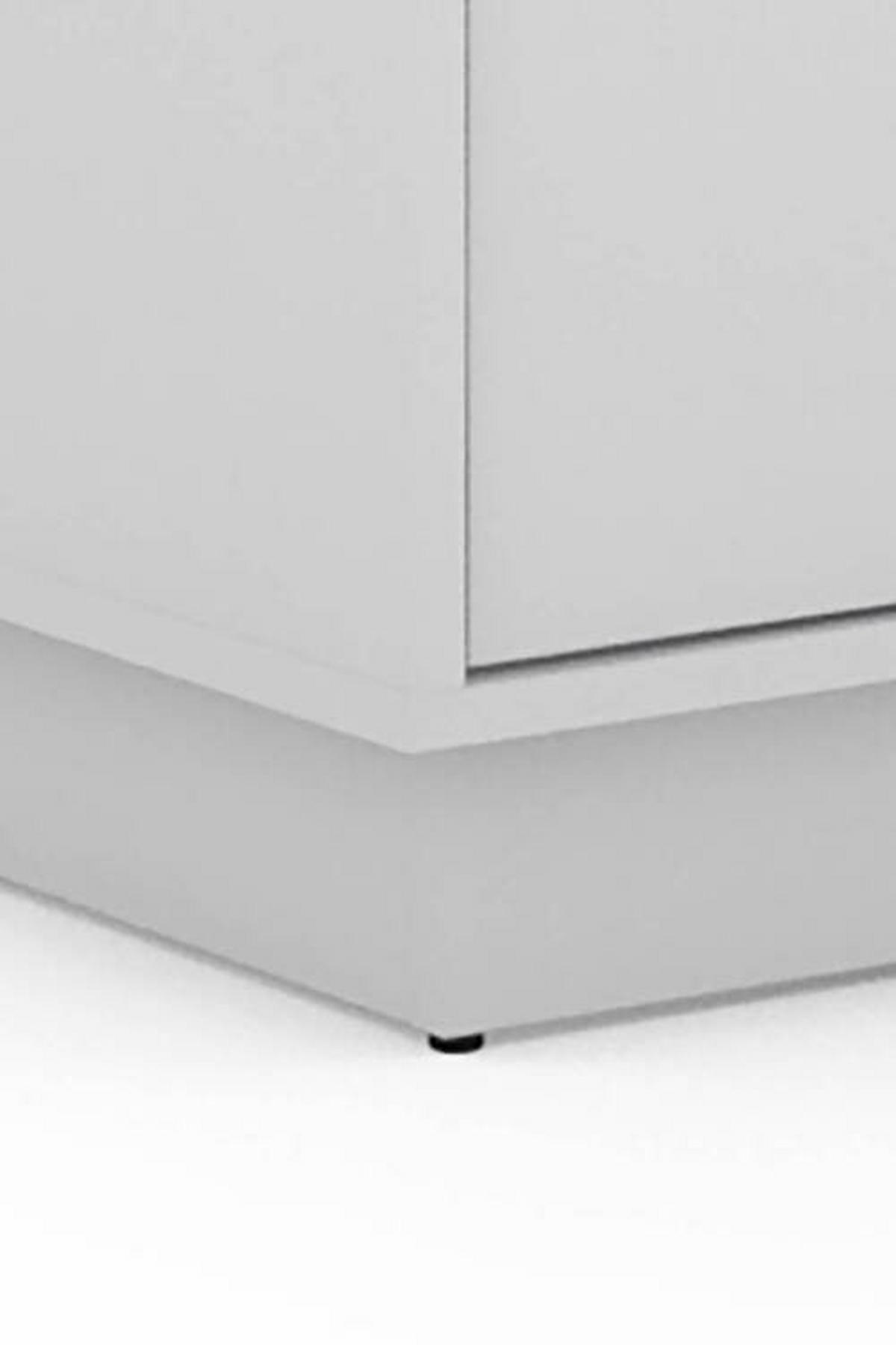 ECKSCHREIBTISCH 129/105/84 cm  in Schwarz, Weiß  - Schwarz/Weiß, LIFESTYLE, Holzwerkstoff (129/105/84cm) - MID.YOU