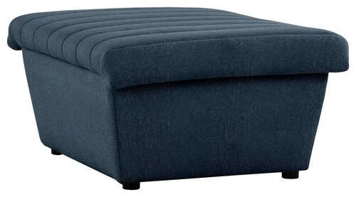 HOCKER Webstoff Dunkelblau  - Schwarz/Dunkelblau, Design, Kunststoff/Textil (90/43/105cm) - LOOKS by W.Joop