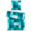 BETTWÄSCHE Beaufiat check Satin 135/200 cm  - Petrol, Textil (135/200cm) - Novel