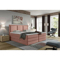 BOXSPRINGBETT 200/200 cm  in Altrosa  - Altrosa, Design, Holzwerkstoff/Kunststoff (200/200cm) - MID.YOU