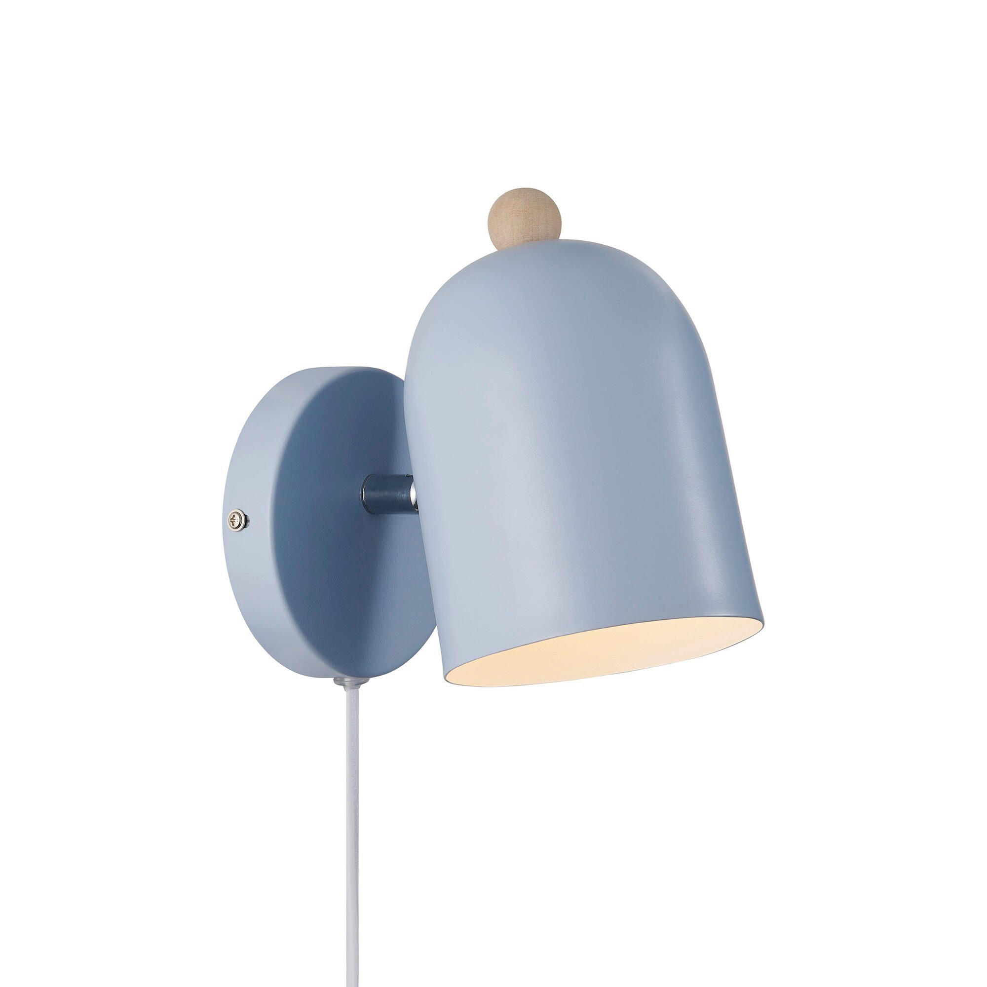 WANDLEUCHTE Gaston 19.5/19,5/19.5 cm  - Blau, Design, Metall (19.5/19,5/19.5cm) - Nordlux