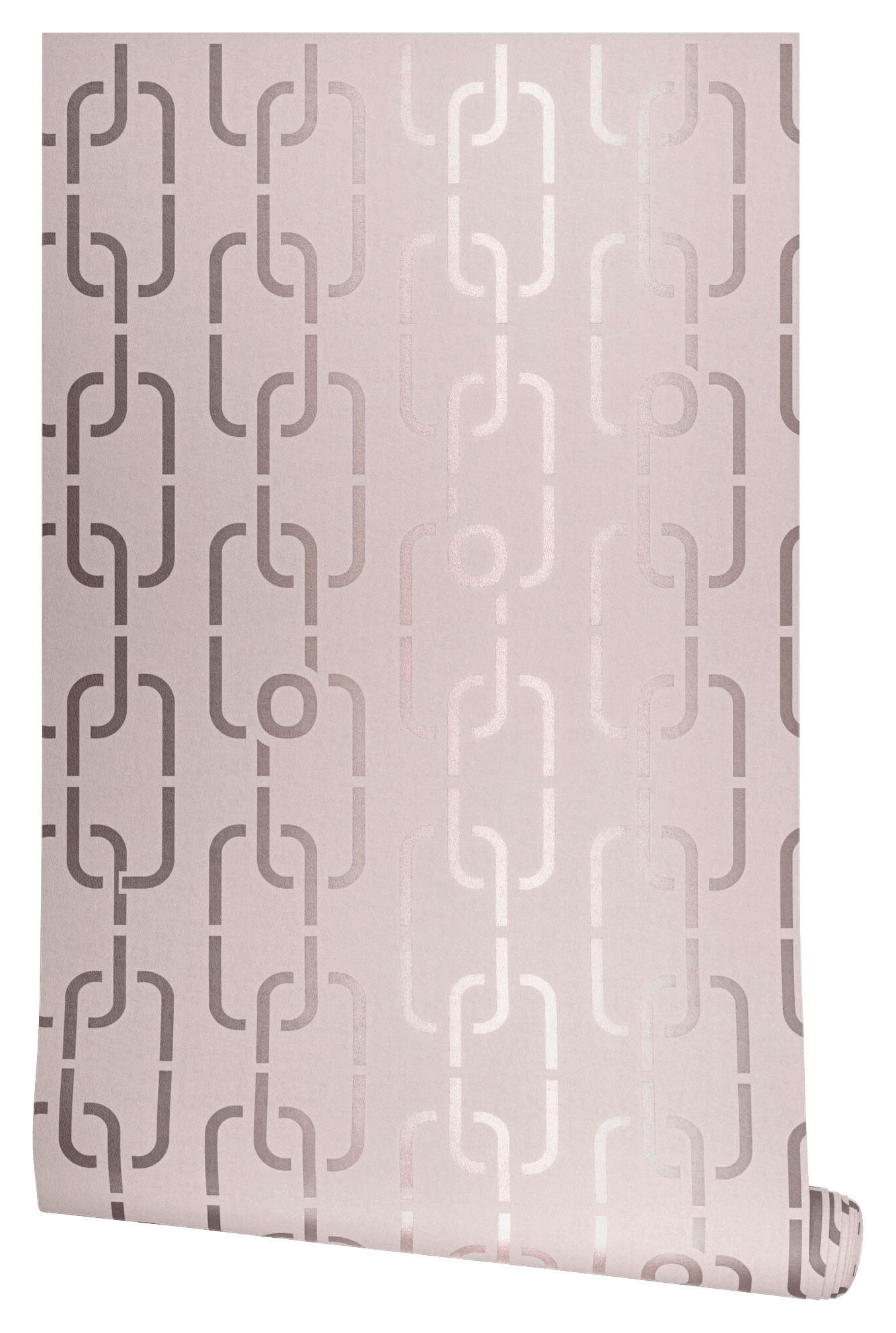 VLIESTAPETE 10.05 m J! CHAINS  - Roségold, Design, Textil (53/1005cm) - Joop!