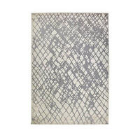 OUTDOORTEPPICH  für Terrasse und Balkon 120/170 cm Serina Grau, Weiß  - Weiß/Grau, Basics, Kunststoff (120/170cm) - Astra