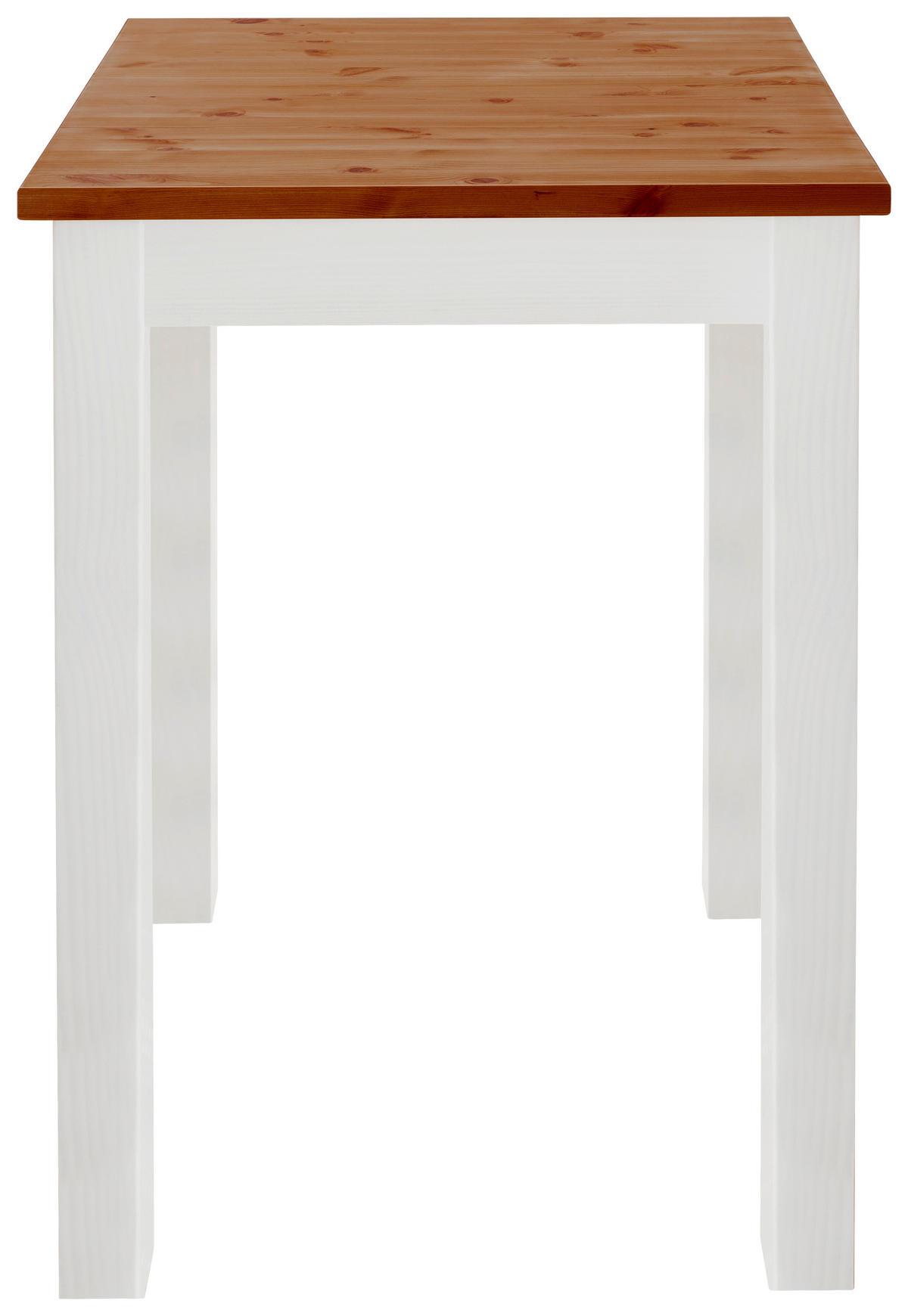BARTISCH  - Bernsteinfarben/Weiß, ROMANTIK / LANDHAUS, Holz (78/78/103cm) - Boxxx
