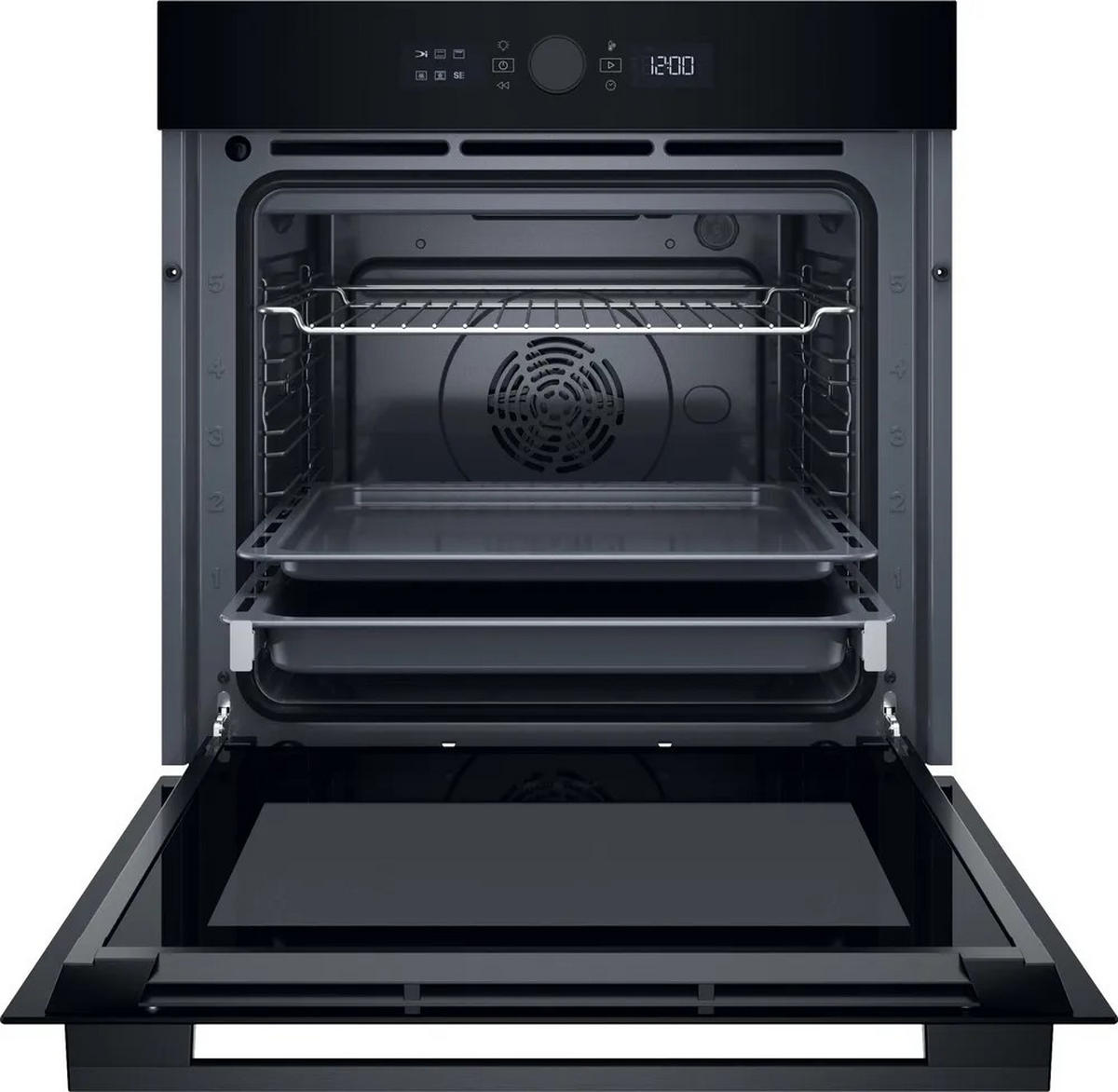 EINBAUBACKOFEN BBI5S8HM1SK  - Schwarz, Basics, Glas/Metall (59,5/59,7/56,4cm) - Bauknecht