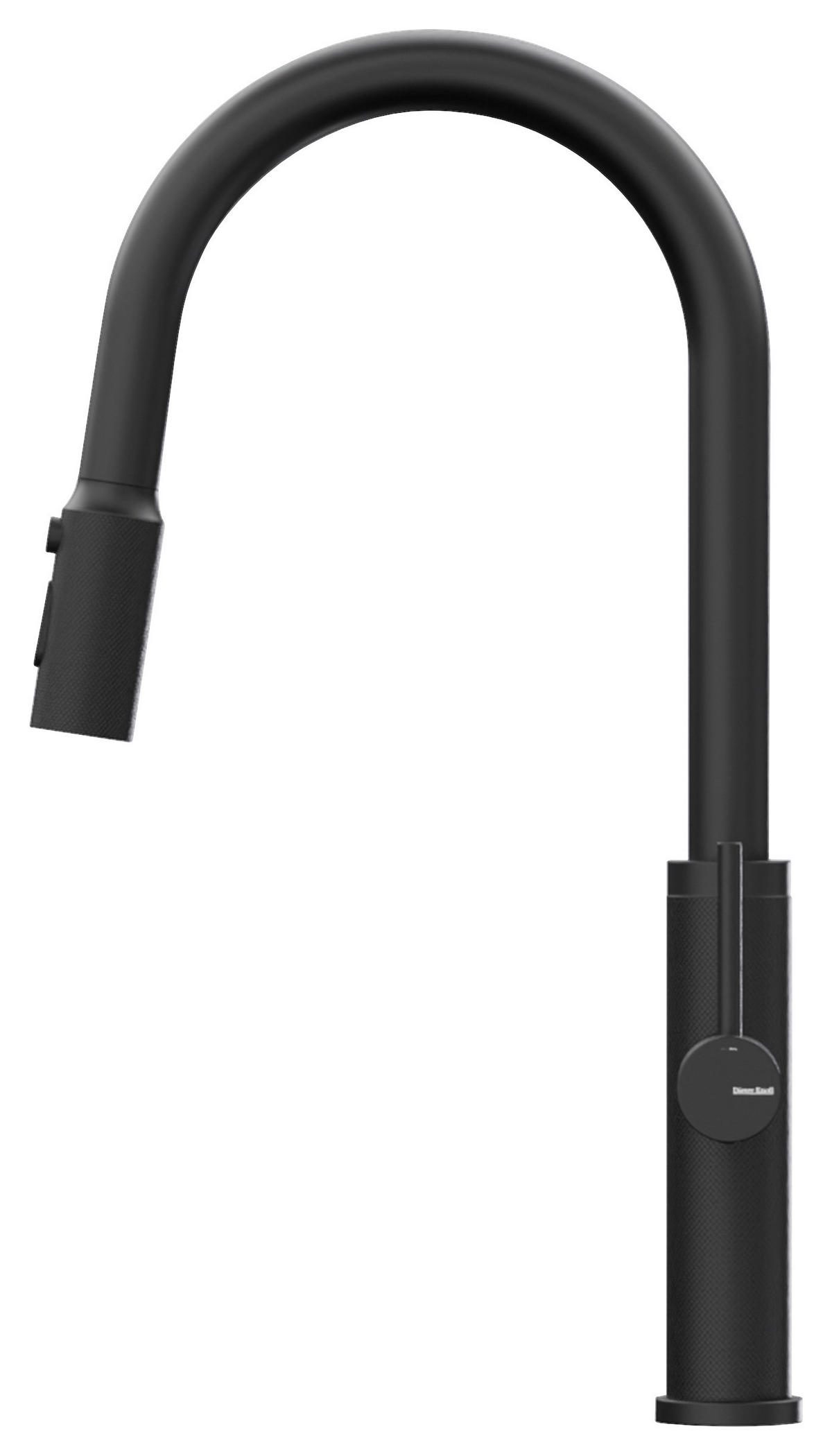 KÜCHENARMATUR  - Schwarz, Design, Metall (4,3/45,4/23cm) - Dieter Knoll
