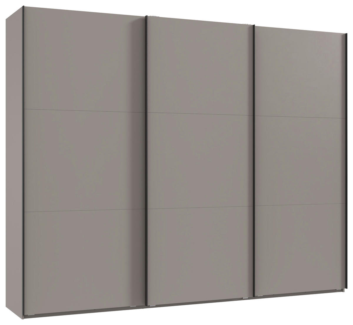 SCHWEBETÜRENSCHRANK 300/216/65 cm 3-türig Sahara  - Schwarz/Sahara, MODERN, Holzwerkstoff/Metall (300/216/65cm) - MID.YOU