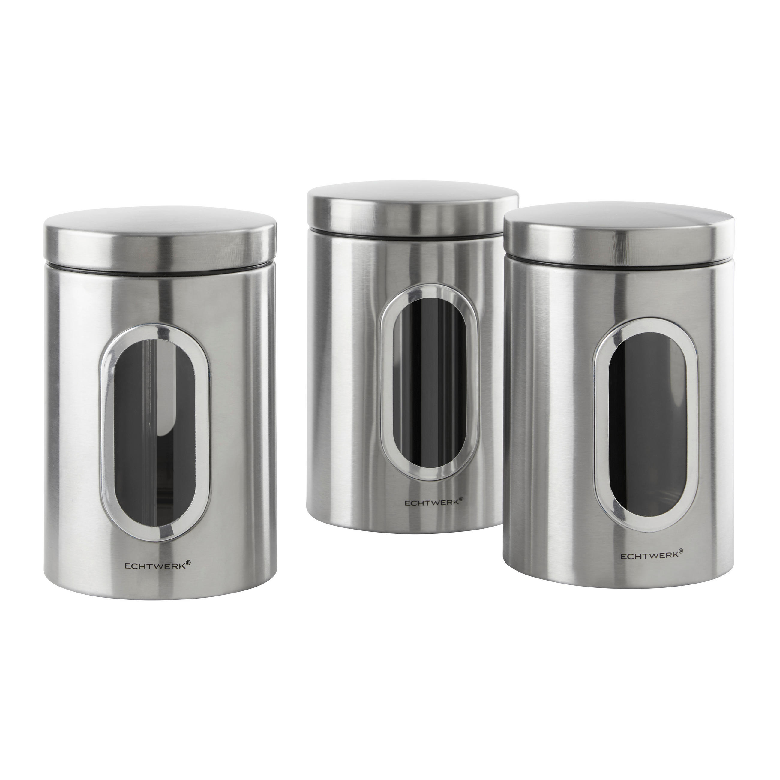 VORRATSDOSENSET 3-teilig  - Silberfarben, Trend, Metall (11/17,5cm) - Echtwerk