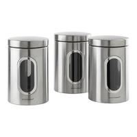 VORRATSDOSENSET 3-teilig  - Silberfarben, Trend, Metall (11/17,5cm) - Echtwerk