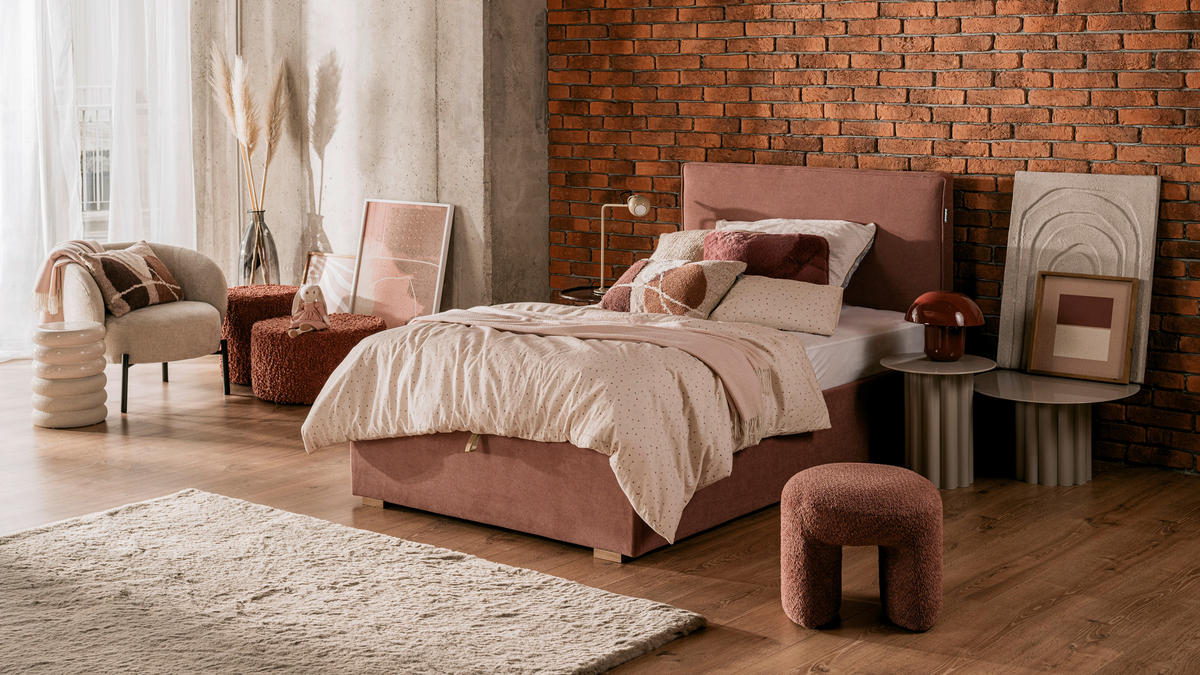 OBLAZINJENA POSTELJA   x  , leseni material  - barve hrasta, Basics, leseni material/les (160/200cm) - Hespo